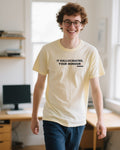It Hallucinated Your Honour unisex heavyweight t-shirt in ivory, worn