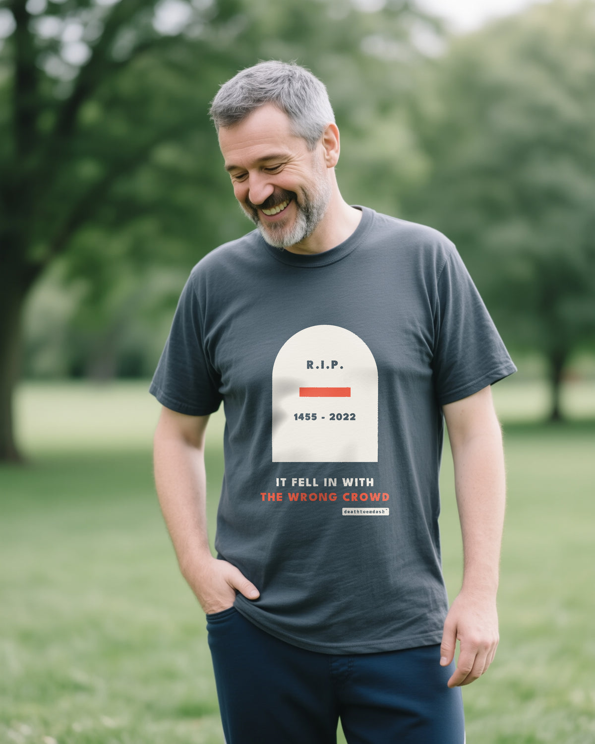 Rip Em Dash unisex heavyweight t-shirt in pepper, worn