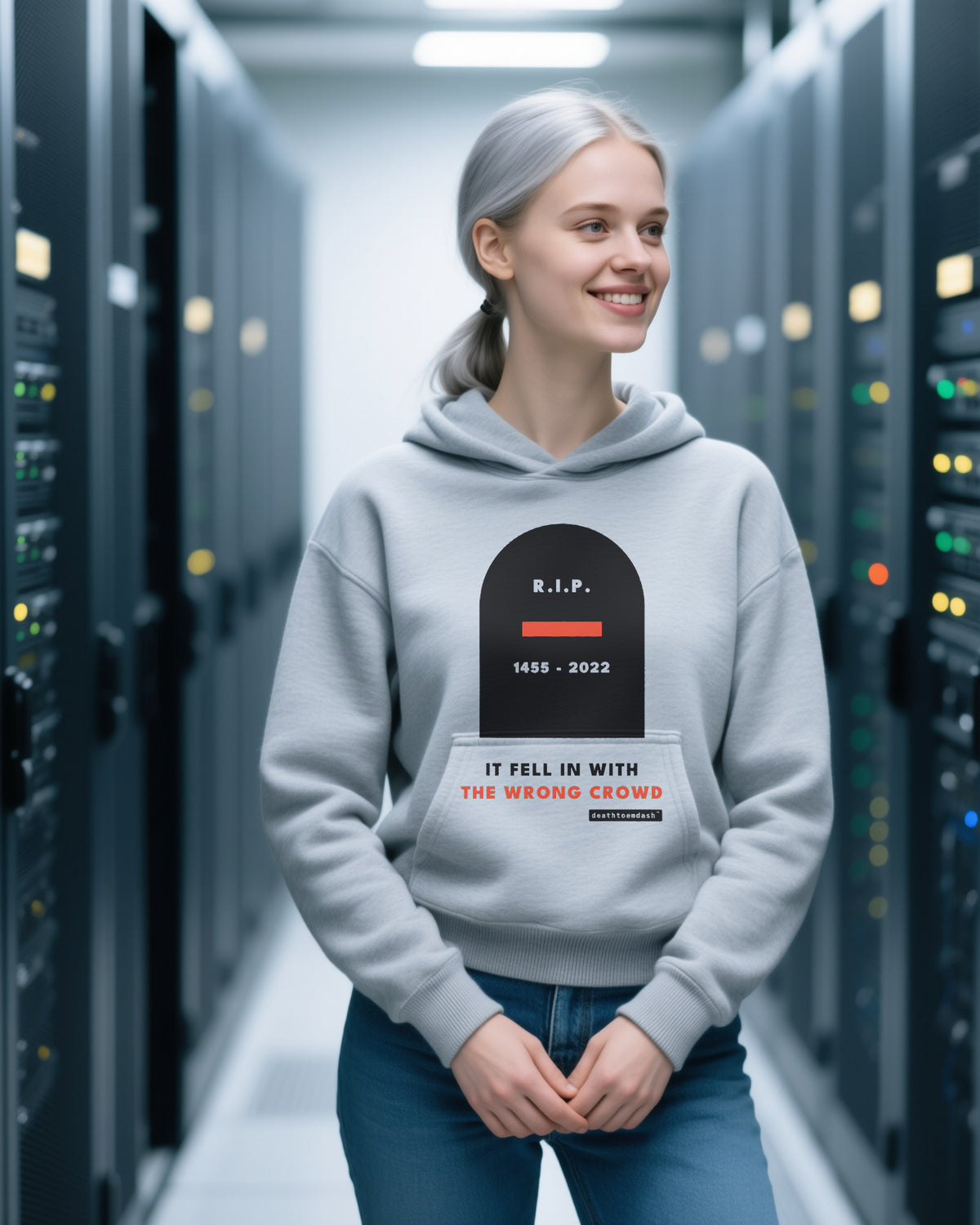 Rip Em Dash unisex heavyweight hoodie in sport grey, worn