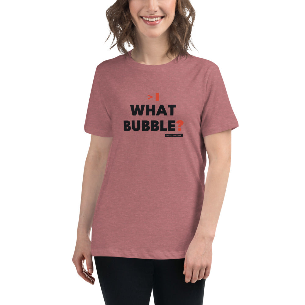 The design shown on the heathermauve garment