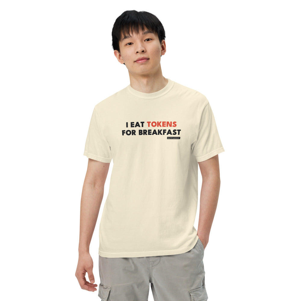 The design shown on the ivory garment