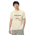 The design shown on the ivory garment