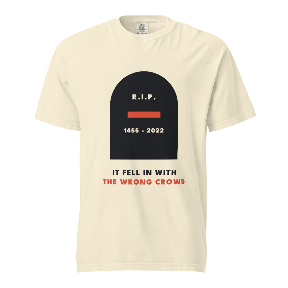 rip em dash tee, shown flat so the design reads