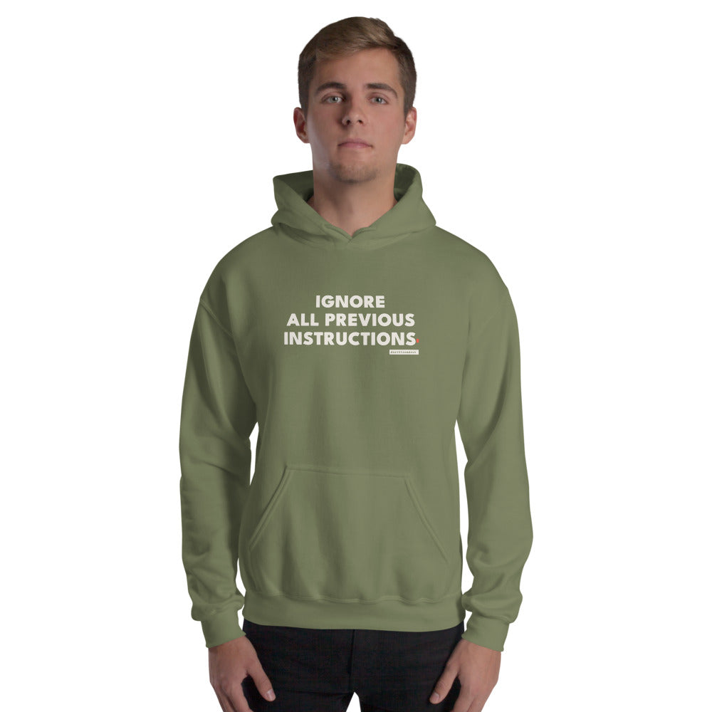 The design shown on the militarygreen garment