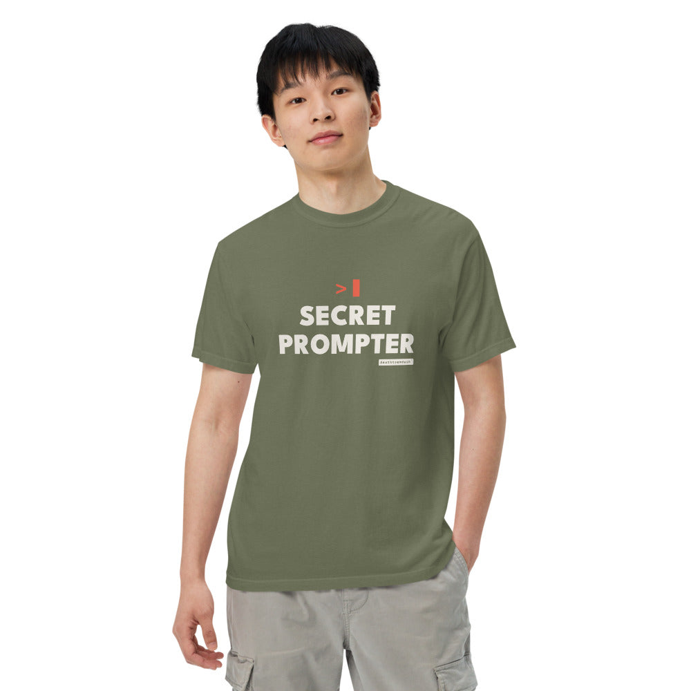 The design shown on the moss garment