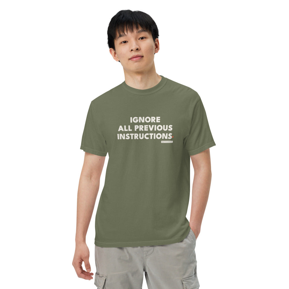 The design shown on the moss garment