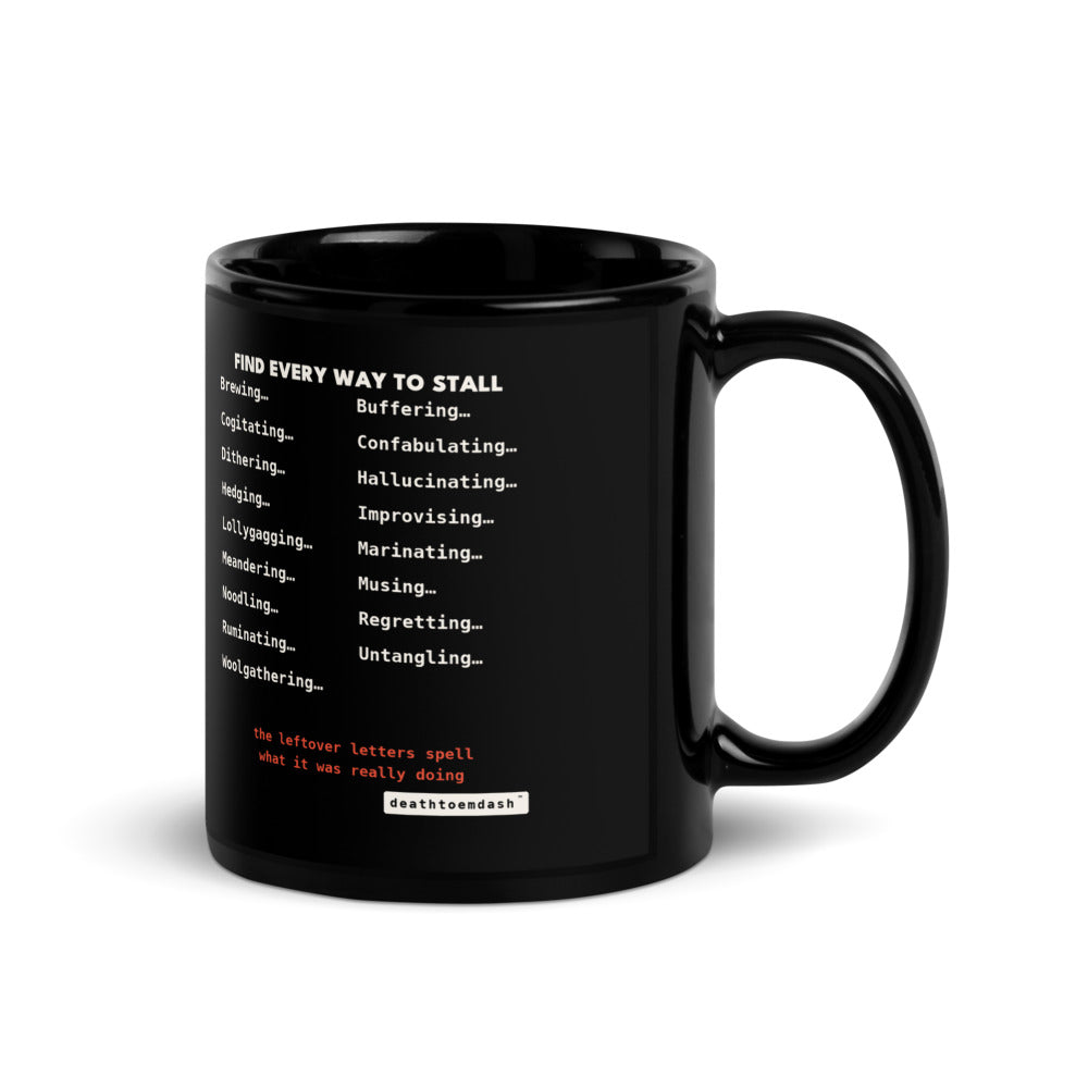 Another view of the black mug