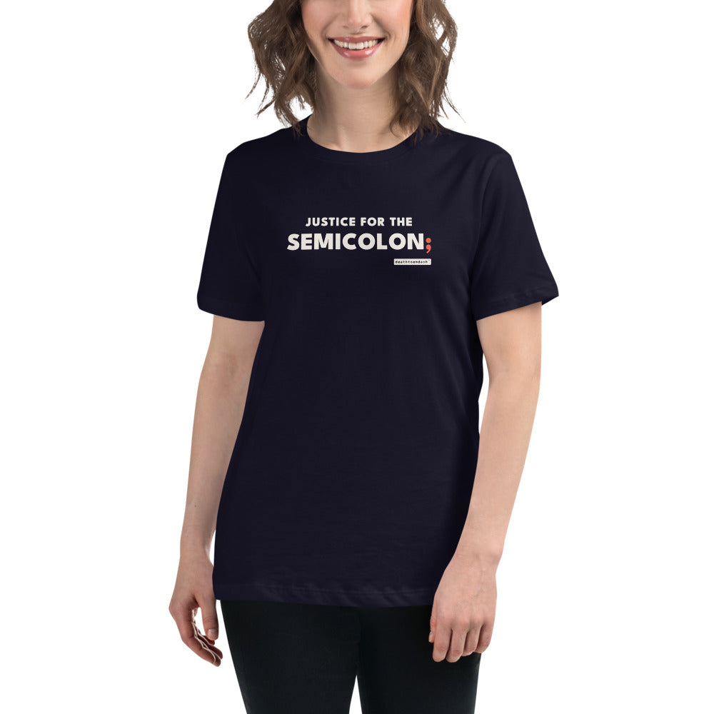 The design shown on the navy garment