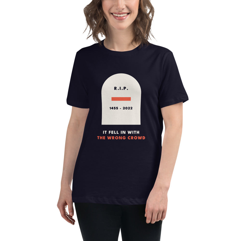The design shown on the navy garment