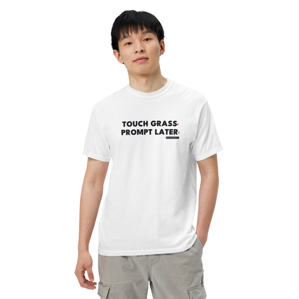 The design shown on the white garment