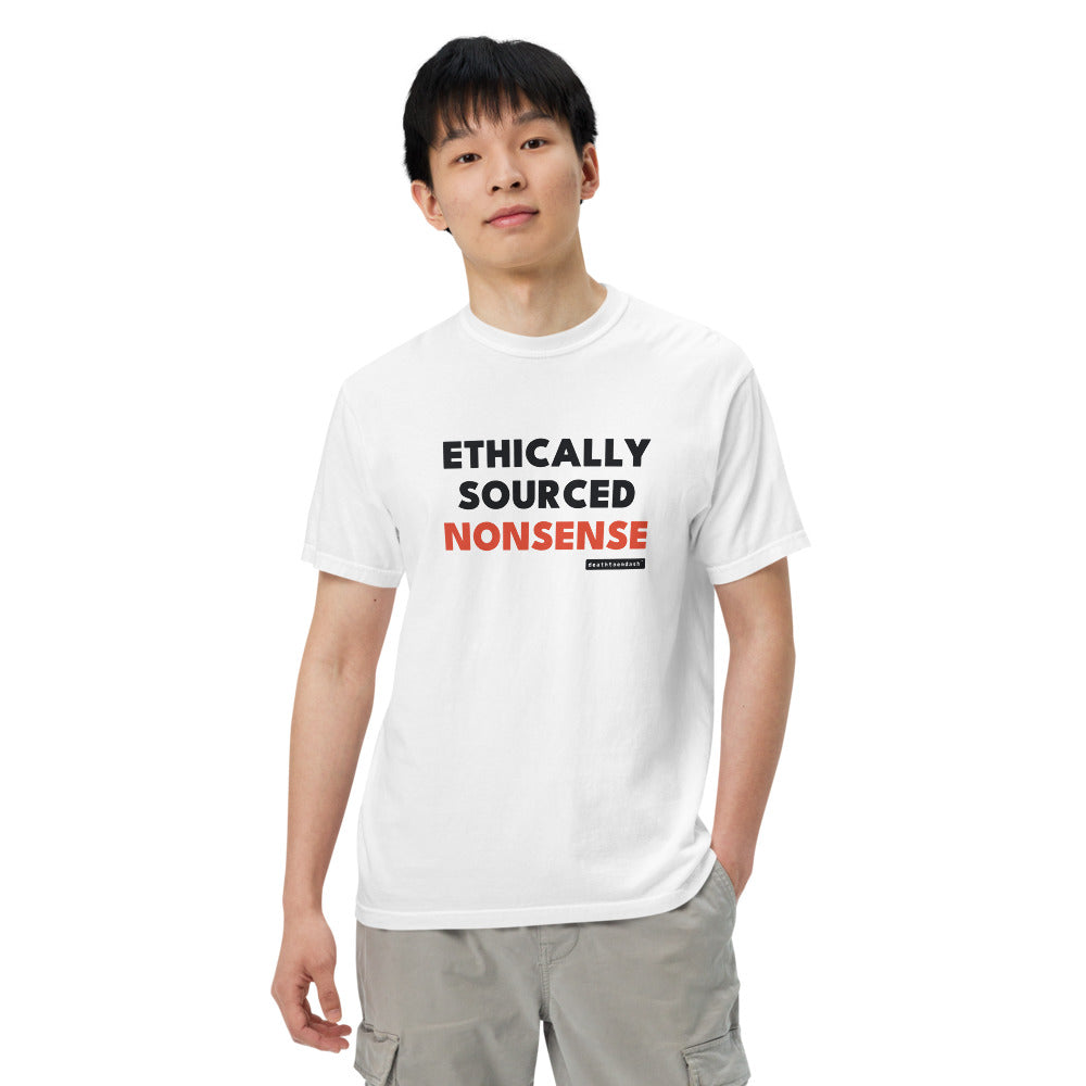 The design shown on the white garment