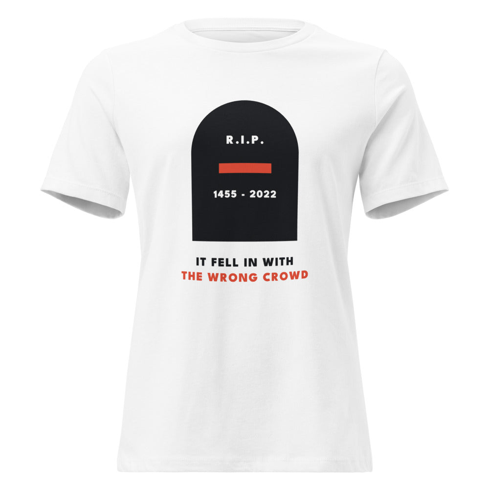 rip em dash tee, shown flat so the design reads