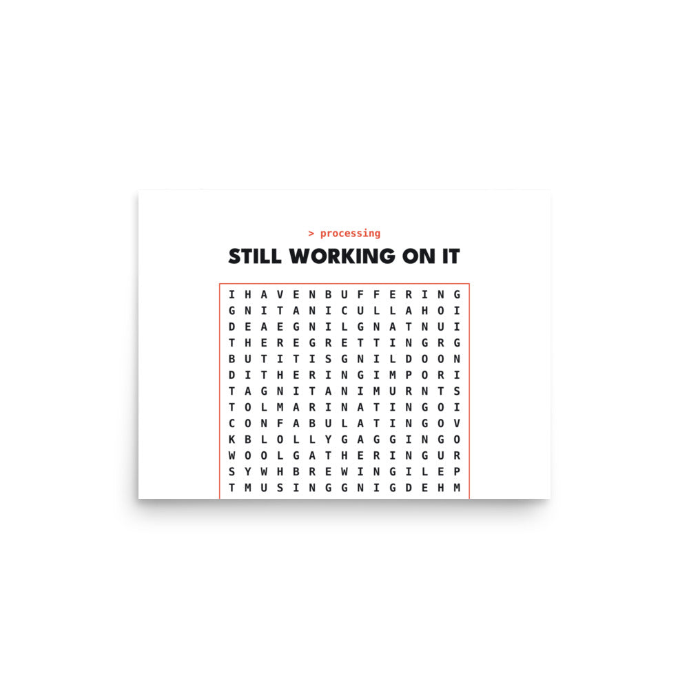 AI Word Search Print, product photo