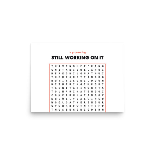 AI Word Search Print, product photo
