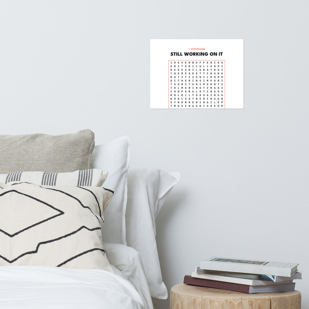 AI Word Search Print, product photo