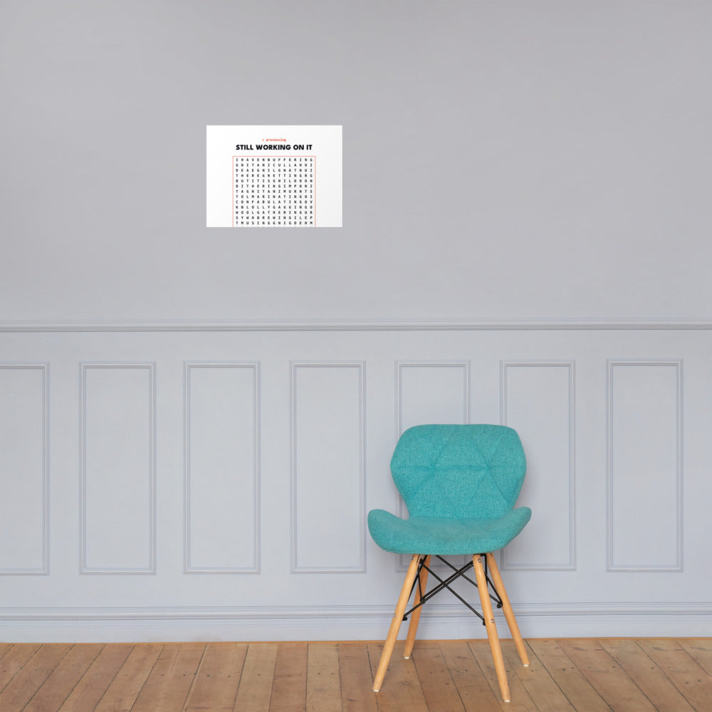 AI Word Search Print, product photo